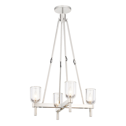 Alora Lighting Elisa Carlucci Lucian Polished Nickel Chandelier