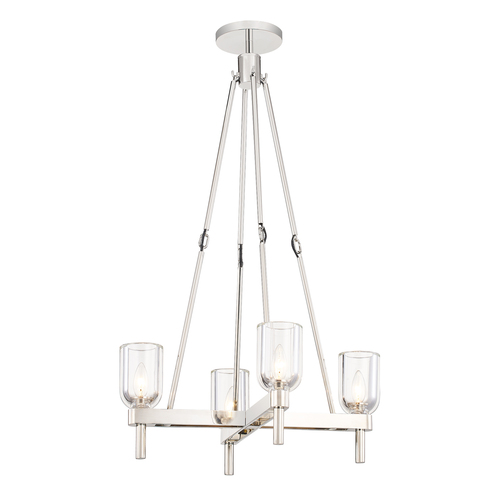 Alora Lighting Alora Lighting Elisa Carlucci Lucian Polished Nickel Chandelier PD338422PNCC