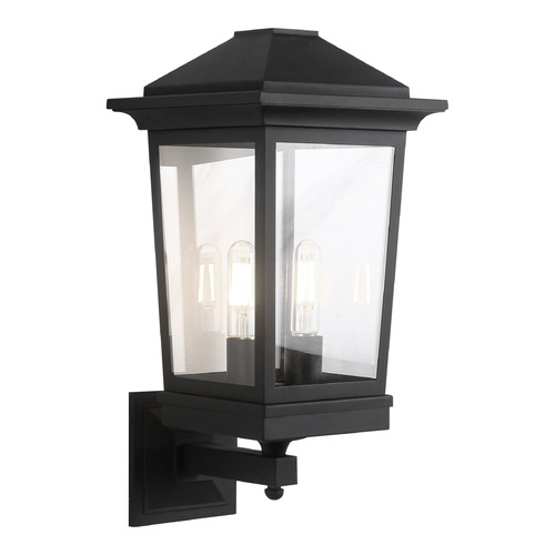 Matteo Lighting Ardenno Matte Black Outdoor Wall Light by Matteo Lighting S12002MB