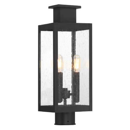 Savoy House Lighting Ascott Matte Black Post Light