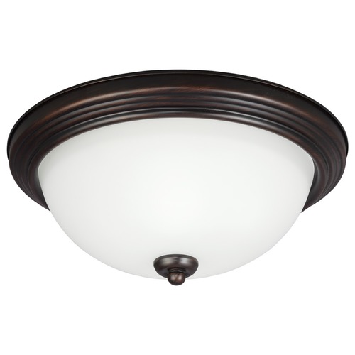 Generation Lighting Geary 12.50-Inch Flush Mount in Bronze by Generation Lighting 77264-710