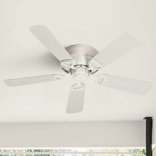 Medallion Patio Studio White Ceiling Fan Without Light by Quorum Lighting