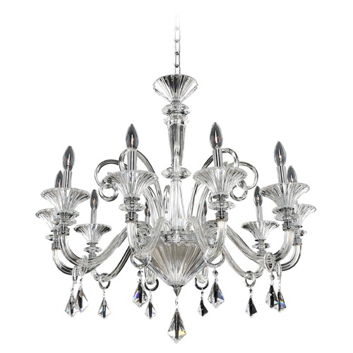 Allegri Chauvet 10-Light Crystal Chandelier in Polished Chrome