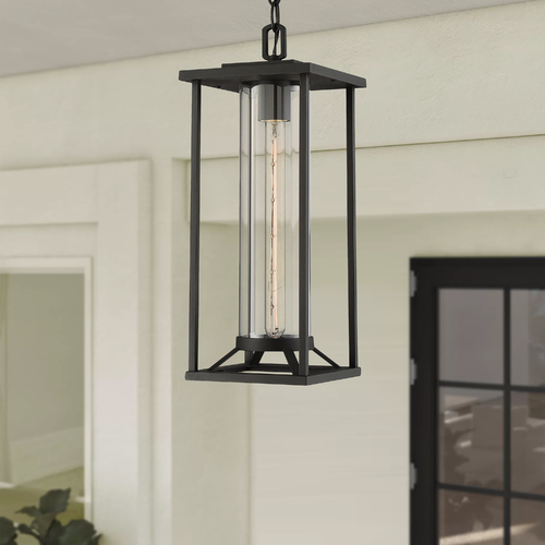 Trescott Black Outdoor Hanging Light by Minka Lavery