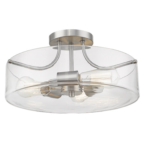 Z-Lite Delaney Brushed Nickel Semi-Flush Mount by Z-Lite 471SF-BN