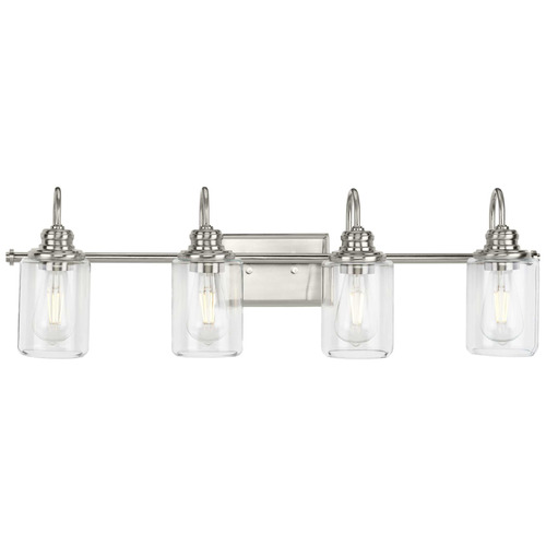 Progress Lighting Aiken Brushed Nickel Bathroom Light