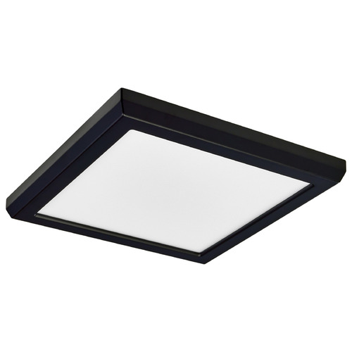 Blink 7-Inch 11W 5CCT LED Flush Mount in Black by Satco Lighting