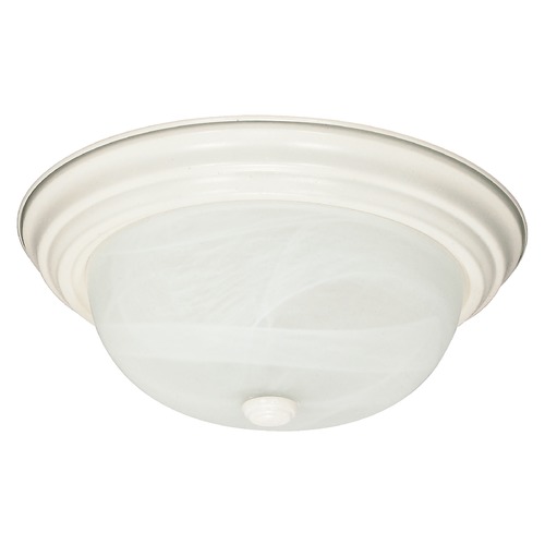 11-Inch Flush Mount Textured White by Nuvo Lighting