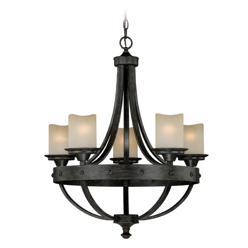 Vaxcel Lighting Halifax Black Walnut Chandelier by Vaxcel Lighting H0135