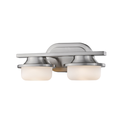 Z-Lite Optum Brushed Nickel LED Bathroom Light by Z-Lite 1917-2V-BN-LED