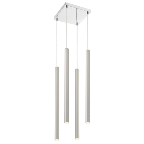 Z-Lite Forest Chrome LED Multi-Light Pendant by Z-Lite 917MP24-BN-LED-4SCH