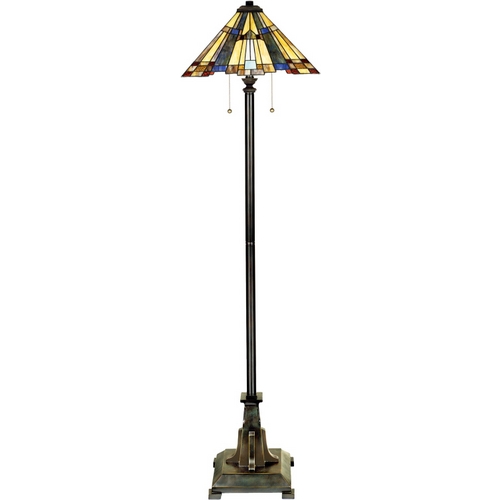 Inglenook Floor Lamp in Valiant Bronze by Quoizel Lighting