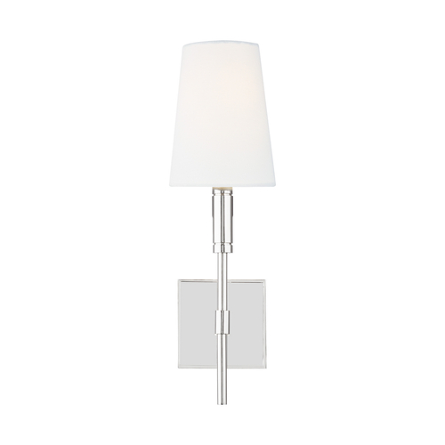 Visual Comfort Studio Collection Thomas OBrien Beckham Classic 17-Inch Tall Polished Nickel Sconce by Visual Comfort Studio TW1031PN