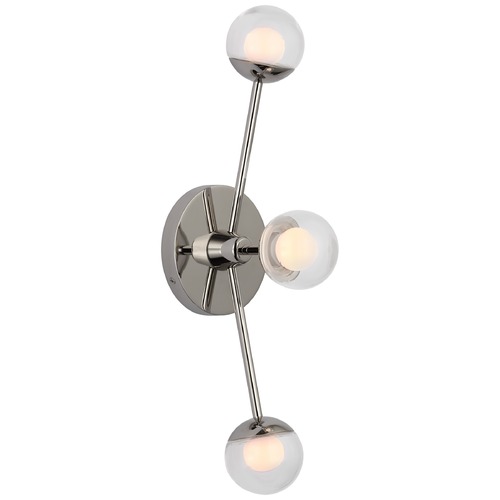 Visual Comfort Signature Collection Kate Spade New York Alloway Linear Sconce in Nickel by Visual Comfort Signature KS2230PNCG