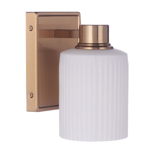 Bretton Satin Brass Sconce by Craftmade Lighting