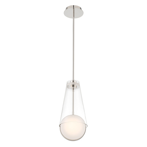 Solari 19-Inch High LED Pendant in Nickel by Eurofase Lighting