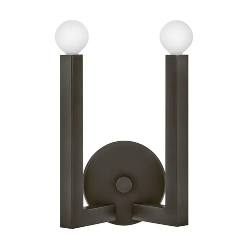 Ezra 2-Light Wall Sconce in Black Oxide by Hinkley Lighting