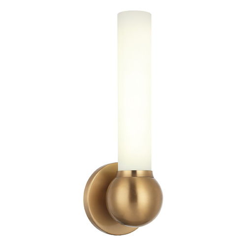 Matteo Lighting Pierce Aged Gold Brass LED Sconce