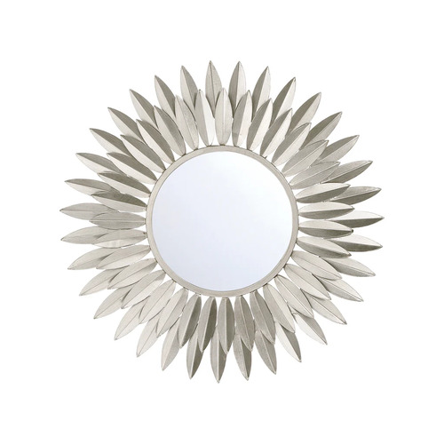 Broche 20-Inch Mirror in Antique Silver by Crystorama Lighting