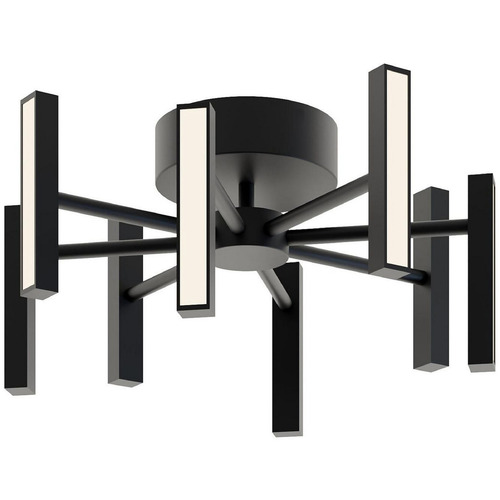 AFX Lighting Afx Lighting Indra Black LED Semi-Flushmount Light IDRC16LAJUDBK