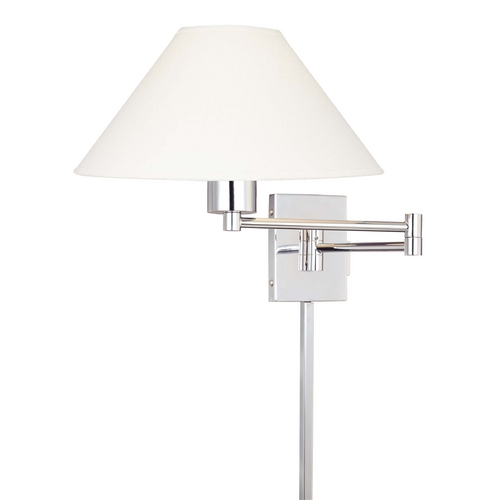 George Kovacs Lighting Boring Swing Arm Lamp in Chrome by George Kovacs P4358-1-077