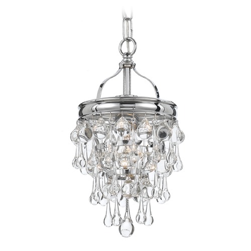 Crystorama Lighting Calypso Polished Chrome Mini-Pendant Light
