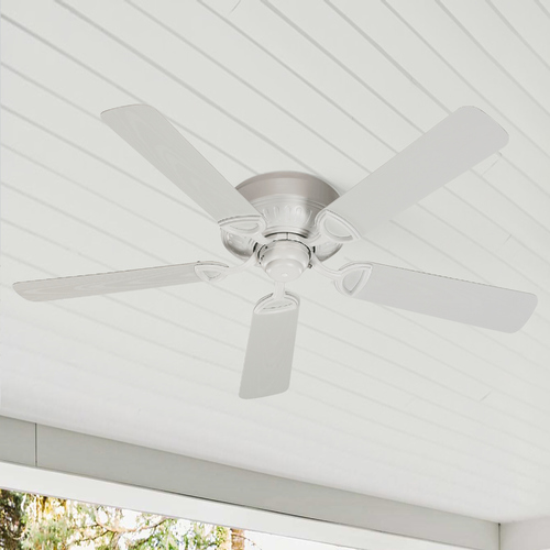 Medallion Patio Studio White Ceiling Fan Without Light by Quorum Lighting