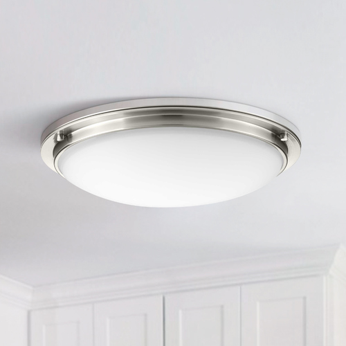 Progress Lighting Apogee Brushed Nickel LED Flush Mount by Progress Lighting P350071-009-30