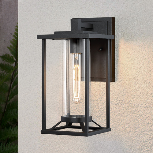 Trescott Black Outdoor Wall Light by Minka Lavery