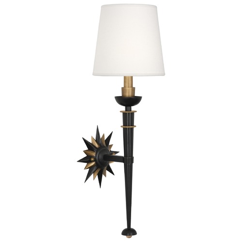 Cosmos Deep Patina Bronze with Warm Brass Sconce by Robert Abbey
