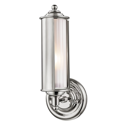 Hudson Valley Lighting Classic No. 1 Wall Sconce in Polished Nickel by Hudson Valley Lighting MDS103-PN