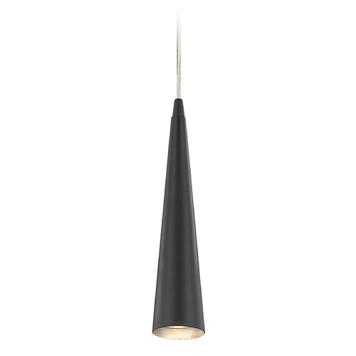 Sliver 12-Inch Pendant in Black by Eurofase Lighting