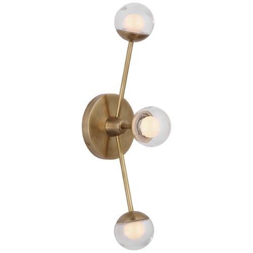 Visual Comfort Signature Collection Kate Spade New York Alloway Linear Sconce in Brass by Visual Comfort Signature KS2230SBCG