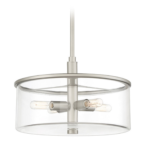 Hailie Satin Nickel Pendant by Craftmade Lighting