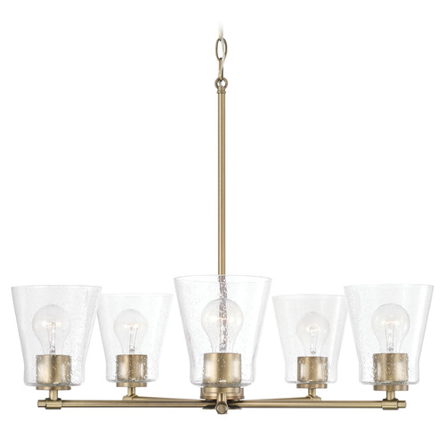 HomePlace by Capital Lighting Baker 27-Inch Chandelier in Aged Brass by HomePlace by Capital Lighting 446951AD-533