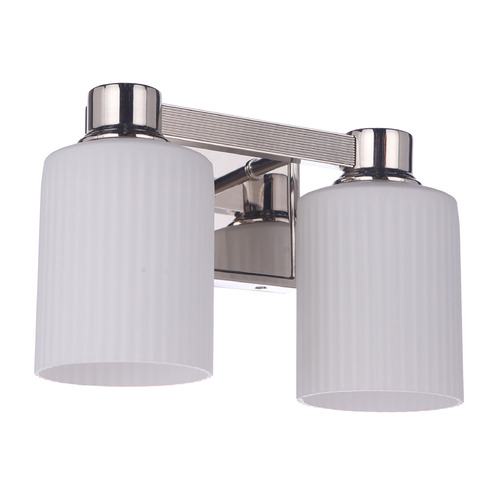 Bretton Polished Nickel Bathroom Light by Craftmade Lighting