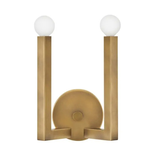 Ezra 2-Light Wall Sconce in Heritage Brass by Hinkley Lighting