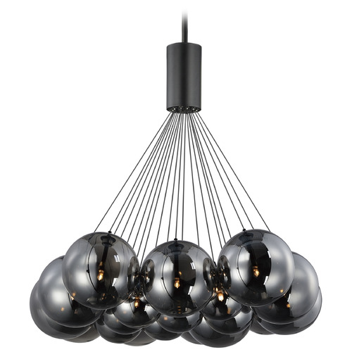 Burst Black LED Multi-Light Pendant by ET2 Lighting