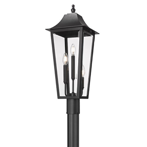 Z-Lite Gannon Black Post Light
