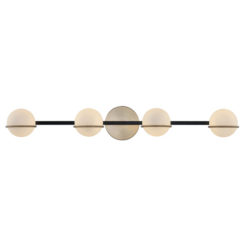 Justice Design Group Justice Design Centric 4-Light Bath Bar FSN-4164-OPAL-MBBR