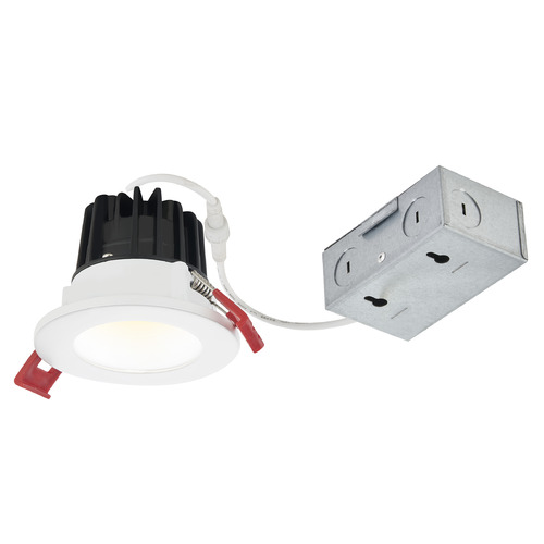 Recesso Lighting by Dolan Designs 2-Inch LED Canless Recessed Downlight White/White 8W 2700K by Recesso RL02-08W38-27-W