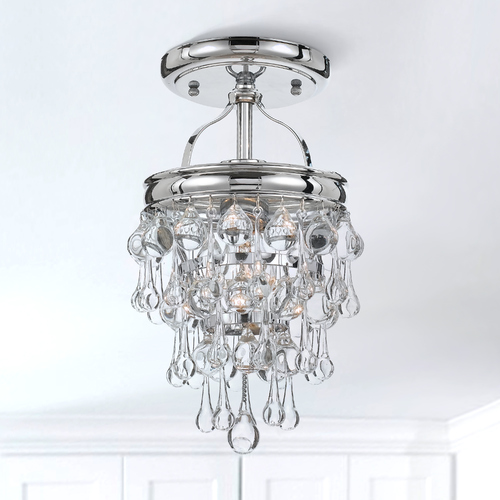 Crystorama Lighting Crystorama Lighting Calypso Polished Chrome Semi-Flushmount Light 131-CH_CEILING