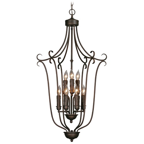 Multi-Family Rubbed Bronze Pendant by Golden Lighting
