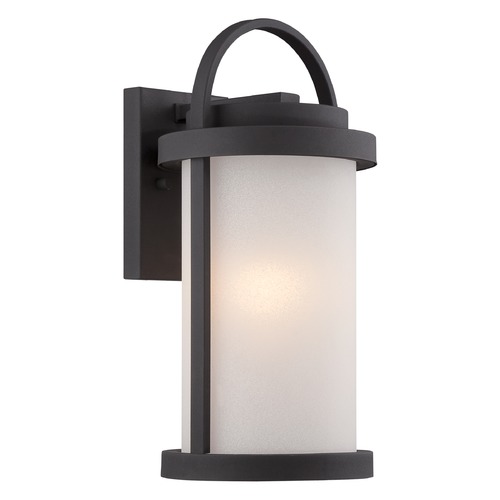 Willis Textured Black LED Outdoor Wall Light by Nuvo Lighting