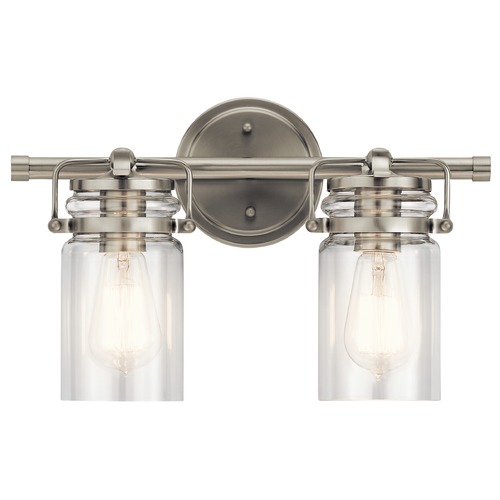 Brinley 15.75-Inch Vanity Light in Brushed Nickel by Kichler Lighting