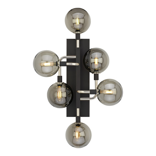 Visual Comfort Modern Collection Viaggio Sconce in Nickel & Smoke by Visual Comfort Modern 700WSVGOSN