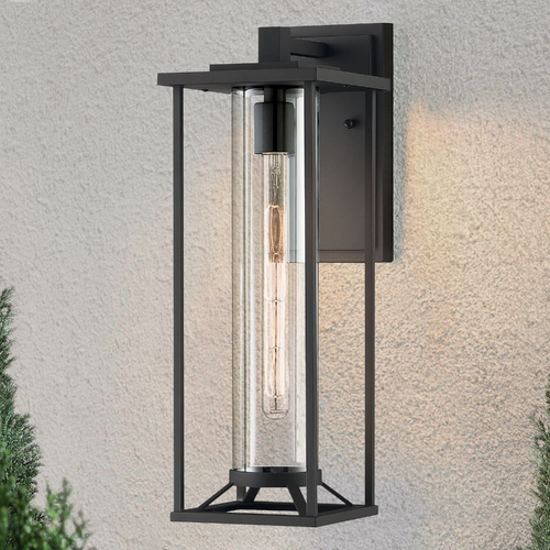 Trescott Black Outdoor Wall Light by Minka Lavery