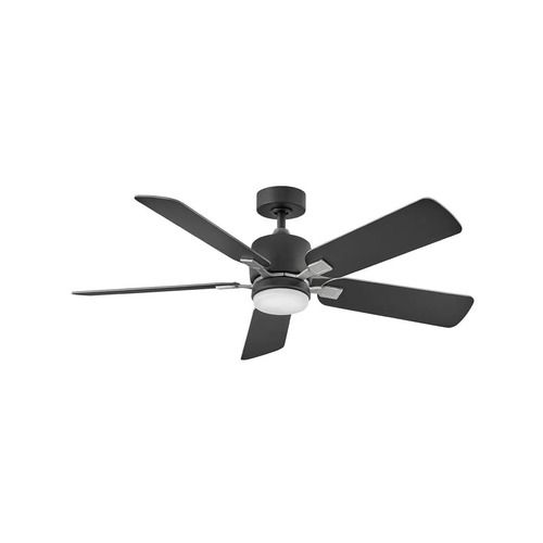 Hinkley Afton Matte Black & Brushed Nickel LED Ceiling Fan with Light by Hinkley Lighting 903552FMB-LIA
