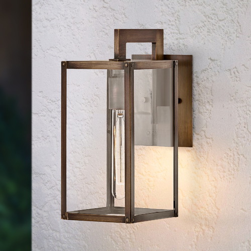 Max 13.25-Inch Burnished Bronze LED Outdoor Wall Light by Hinkley Lighting