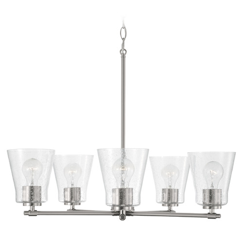 HomePlace by Capital Lighting Baker 27-Inch Chandelier in Brushed Nickel by HomePlace by Capital Lighting 446951BN-533